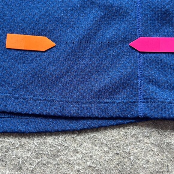 Nike Running T-Shirt Men XL Blue Reflective DRI-FIT Crew Neck Breathable AT3923 - Picture 5 of 15